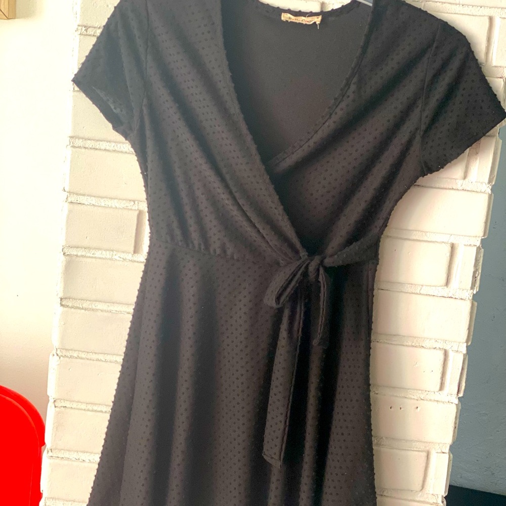 Black mini dress